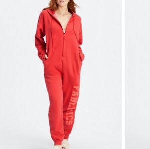 Fabletics Bright orange Jumpsuit NWOT M